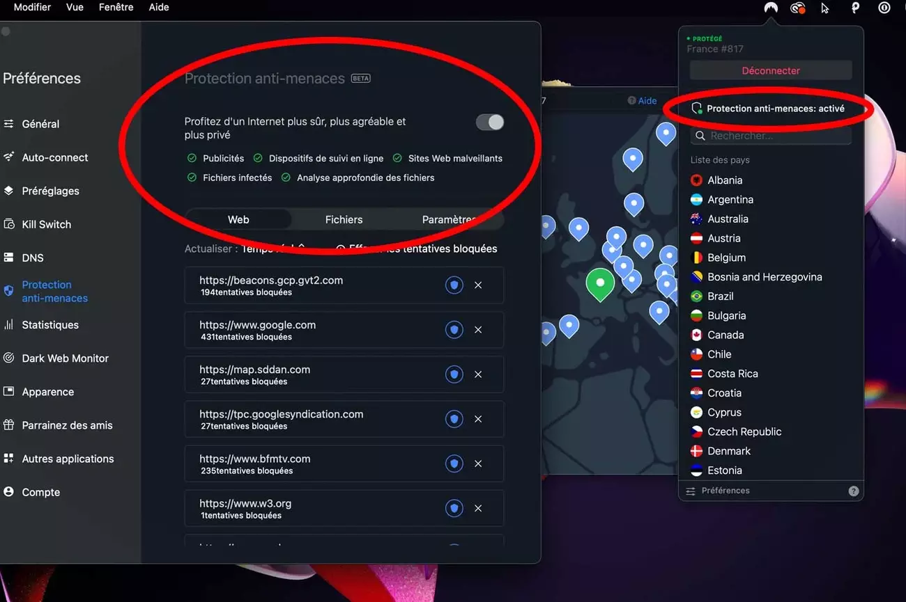 NordVPN avec Antivirus