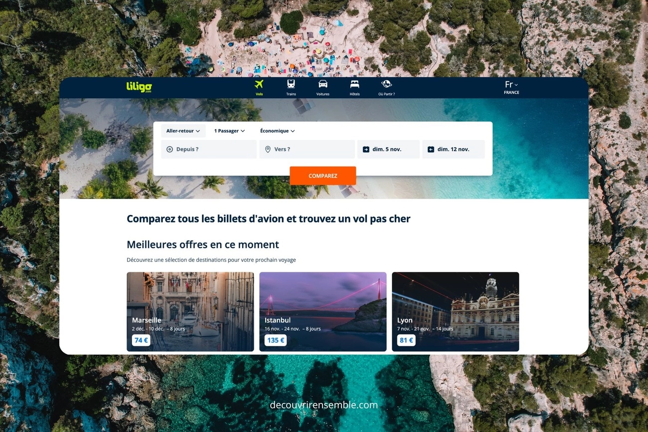 Liligo – Le plus complet pour comparer tous les transports